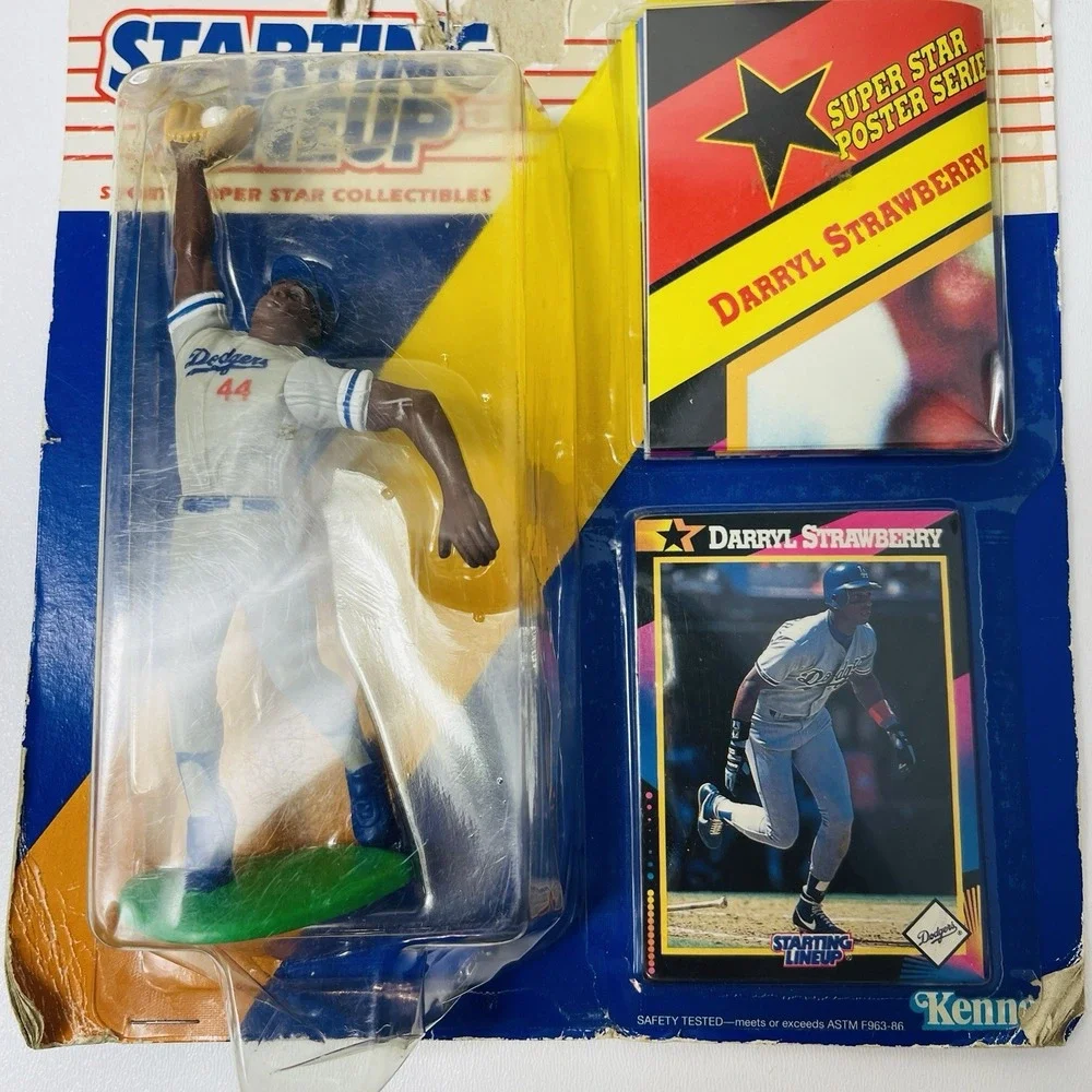 Darryl Strawberry 1992 Starting Lineup Collectible Action Figure LA Dodgers